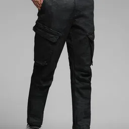 Jack & Jones Men Relaxed Fit Low-Rise Slash Knee Stretchable Jeans-picture-21