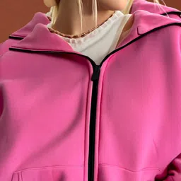 SZN Women Fleece Lightweight Open Front Jacket image 2