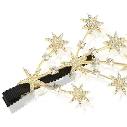 DailyObjects Women Star Golden Barrettes Five pointed Star Pin 1 Pies image 2