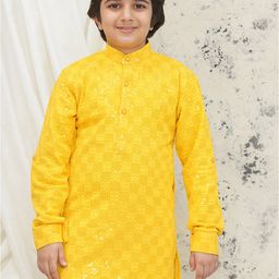 Aj DEZInES Boys Embroidered Sequinned Kurta-picture-43