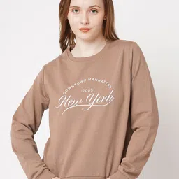 Kraus Jeans Women Alphanumeric Printed Sweatshirt image 1