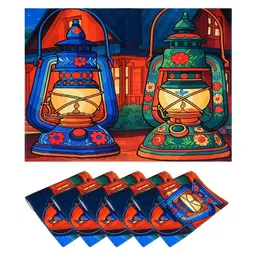 PRAKARTIK 6-Pcs Green & Blue Digital Printed Table Placemats-image-65