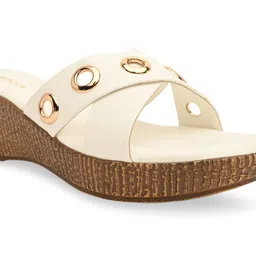 Rocia Solid Open Toe Regular Wedge Sandals image 5