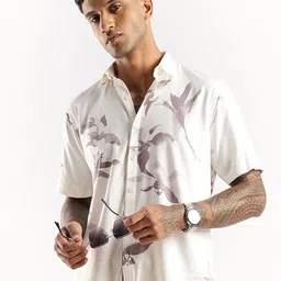 BS BLUE SQUAD Men India Slim Tailored Fit Floral Printed Spread Collar Casual Shirt-picture-16