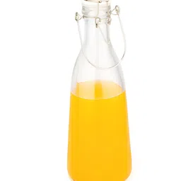 NATURALLY YOURS Transparent Single Glass Solid Water Bottle- 1000 ml image 3