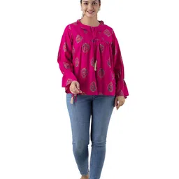 DMP FASHION Floral Print Top image 1