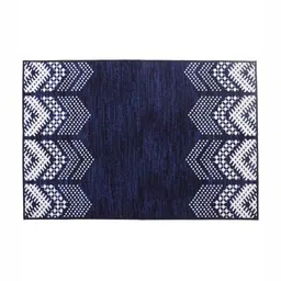 MODEFE Blue & White Geometric Anti-Skid Carpet image 5