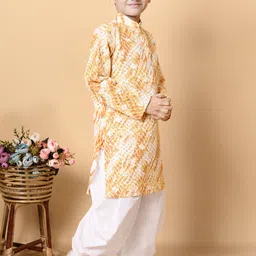 NFC CREATION Boys Embroidered Regular Sequinned Kurta with Dhoti Pants image 3