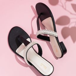 Inc 5 Striped Round Toe Party Block Sandals-picture-22