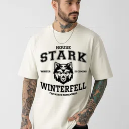 Be Crazy Men Typography Printed Round Neck Cotton Oversized T-shirt-picture-29