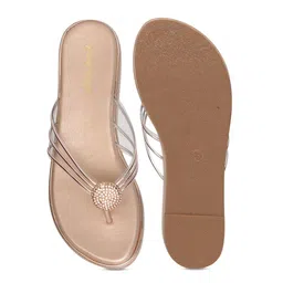 PINK LEAF Women Embellished Open Toe Comfort Heels Sandals image 5