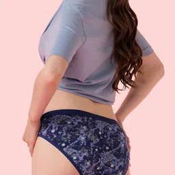 Enamor Pack Of 5 Printed Cotton Low-Rise Bikini Briefs CB07 MCR P5-Multicolors image 5