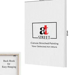 Art Street Red & Multicoloured Single Piece Canvas Other Wall Paintings image 3