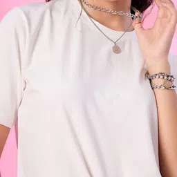 CUPID Women Drop-Shoulder Sleeves T-shirt image 2