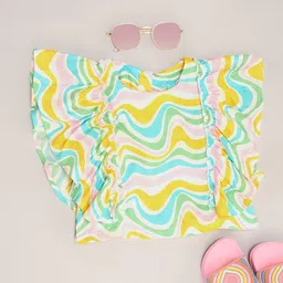 Pantaloons Junior Striped Batwing Sleeve Top-picture-44