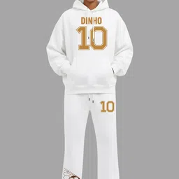 TheBTclub Printed Hooded Neck Sweatshirt With Trousers Co-Ords-picture-16