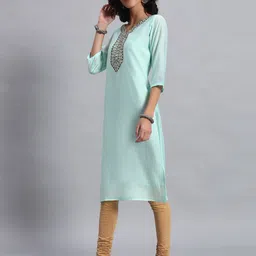 BANJANAN Women Round Neck Modal Tunic image 2