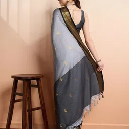 A S CREATION Woven Design Zari Pure Silk Kanjeevaram Saree image 5