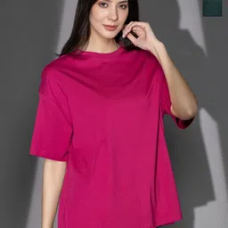 TITTLI Pack Of 2 Drop-Shoulder Sleeves Cotton Oversized T-shirt-picture-34