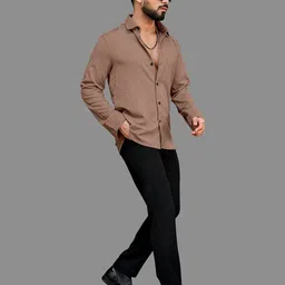 KHUSHI CREATION Men Original Opaque Casual Shirt image 4