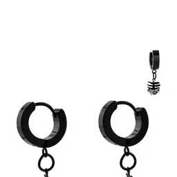 shobhram Unisex Black Earrings-picture-35