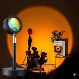 Sunset Lamp Projector – 16 Color LED Light Desk Lamp with Remote Table Lamp-image-8