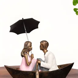 INTERNATIONAL GIFT Decorative Showpiece Black Romantic Couple Boat Figurine Showpiece-image-54