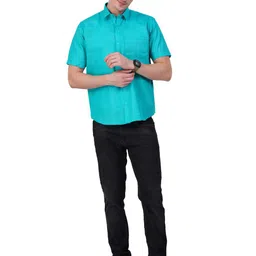 Ethazh Checked Spread Collar Cotton Casual Shirt image 5