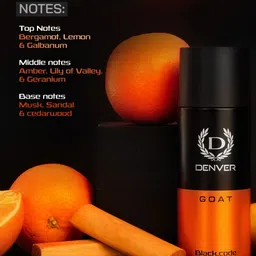 Denver Men Set of Saxe & Goat Black Code Long Lasting Deodorant Body Spray - 150 ml each image 3