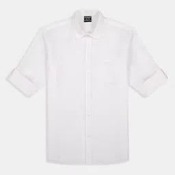 CHARCHIT Boys Spread Collar Long Sleeves Casual Cotton Shirt-picture-47