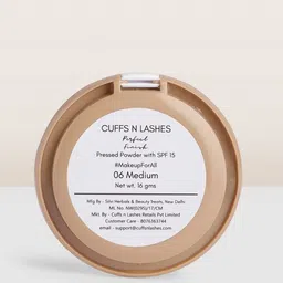 CUFFS N LASHES SPF 15 Perfect Finish Pressed Powder Compact 16g - Medium 06 image 5