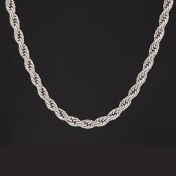 BRANTASHOP Silver-Plated Stainless Steel Necklace-picture-18