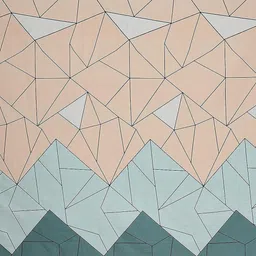 Star Weaves Green & Peach Printed Cotton 300 TC Fitted King Bedsheet Set 1.82 m x 1.98 m image 4