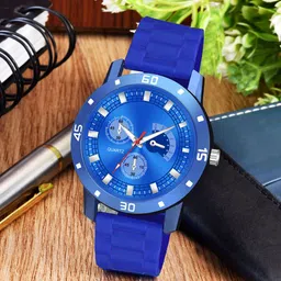 CSAMON Men Analogue Watch Aeviyo BLU NEW PU-picture-24