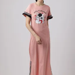 Slumber Jill Women Print Maxi Dress-image-53