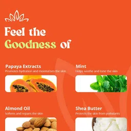 Fumiko Vitamin C Exfoliating Face Scrub With Papaya Extracts & Shea Butter-100ml image 2