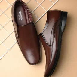 BUCIK Men Slip-on Round Toe Formal Shoes-picture-9