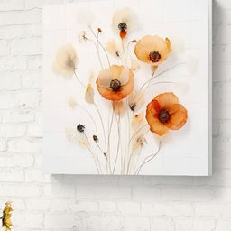 Livin'luxe Off White & Beige Flowers Canvas Wall Art-picture-32