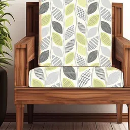 STITCHNEST Green & Blue 2 Pieces Floral Printed Cotton Sofa Covers-image-72