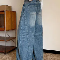 StyleCast x Revolte Men Wide Leg Mid-Rise Clean Look Light Fade Jeans image 4