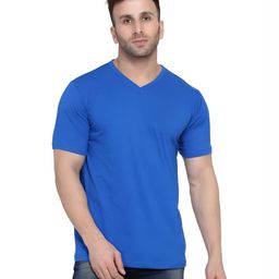 BEYOU FASHION Solid V Neck Slim Fit T shirt-picture-17