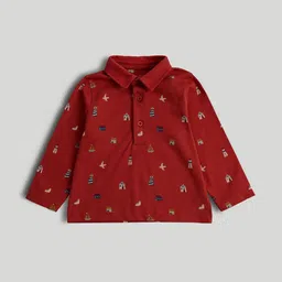mothercare Boys Printed Polo Collar T-shirt-image-66