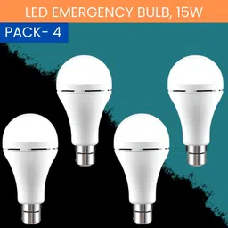 guggu 15W Rechargeable Inverter LED Bulb with Upto 4H.Power Cut Lighting Pack of_4D456 4 hrs Bulb Emergency Light-picture-29
