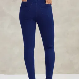 DOLCE CRUDO Women Skinny Fit High-Rise Stretchable Jeans image 3