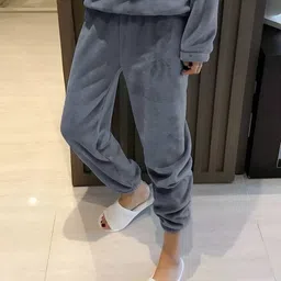 Kotty Women Round Neck Top With Pyjamas Night suits image 2