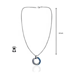 Saizen Silver-Plated Circular Pendants with Chains image 2