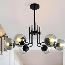 GAUVIK Black Glass Ceiling Lamp image 4