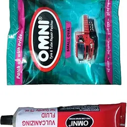ganesha industries Tyre & Tube Puncture Repair Patches Small Oval 30Pcs with Omni CVF of 75ml Tubed Tyre Puncture Repair Kit-picture-13