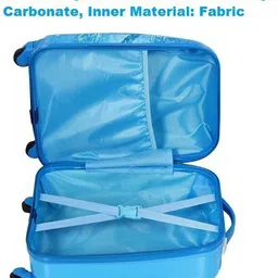 gocart Small Cabin Suitcase (46 cm) 4 Wheels - 360^A Rotating Hard Case Children Travel Bag Small Size - Blue image 5