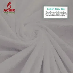 achir Queen Size Fitted Terry Cotton Breathable, Stretchable, Waterproof Mattress Cover image 4